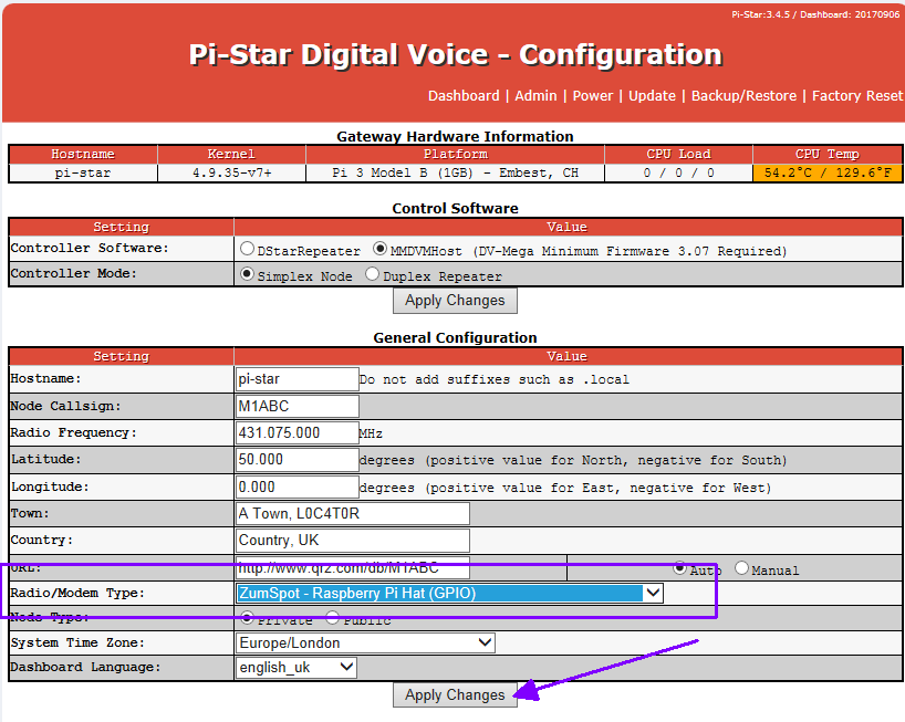 Configuration value