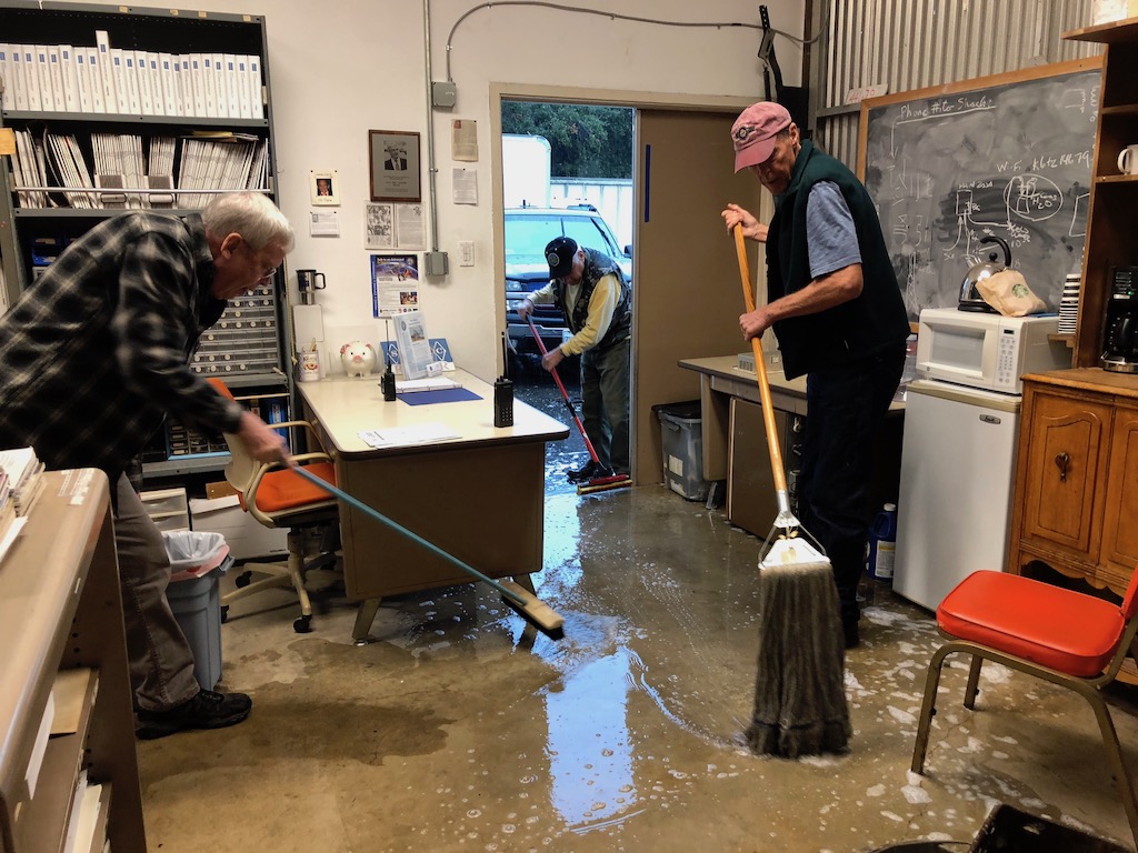 The Shack Floor Needed Cleaning Anyway! Santa Barbara Amateur Radio Club